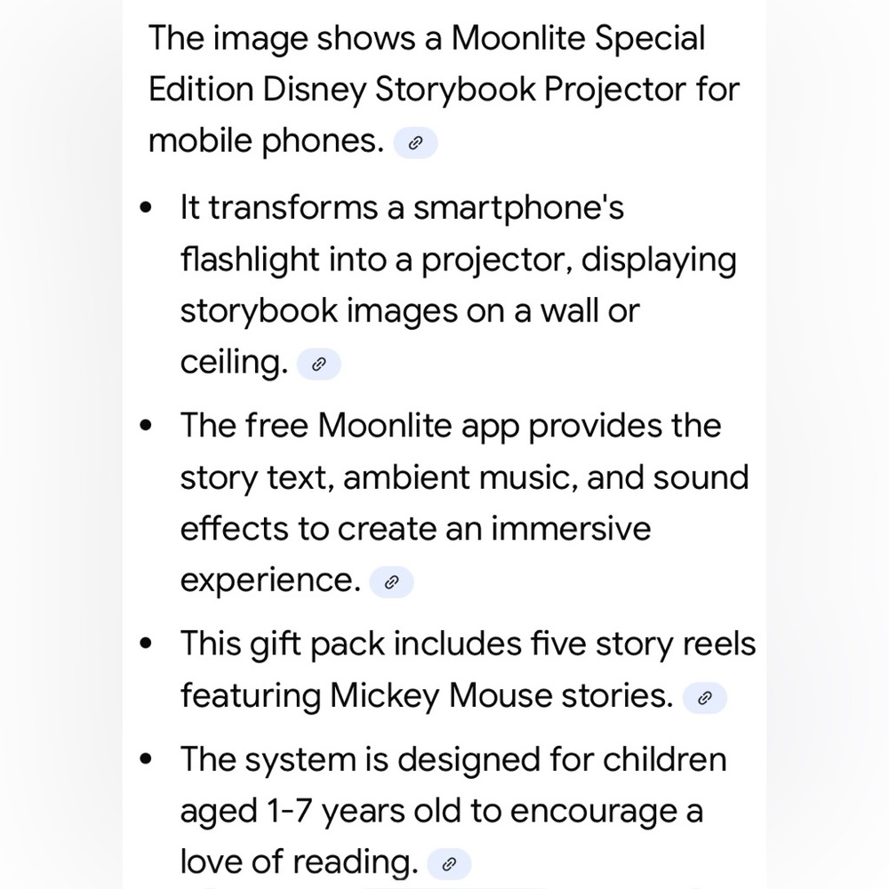Moonlite Special Edition Disney Storybook Projector For Mobile Phones - Picture 2 of 6